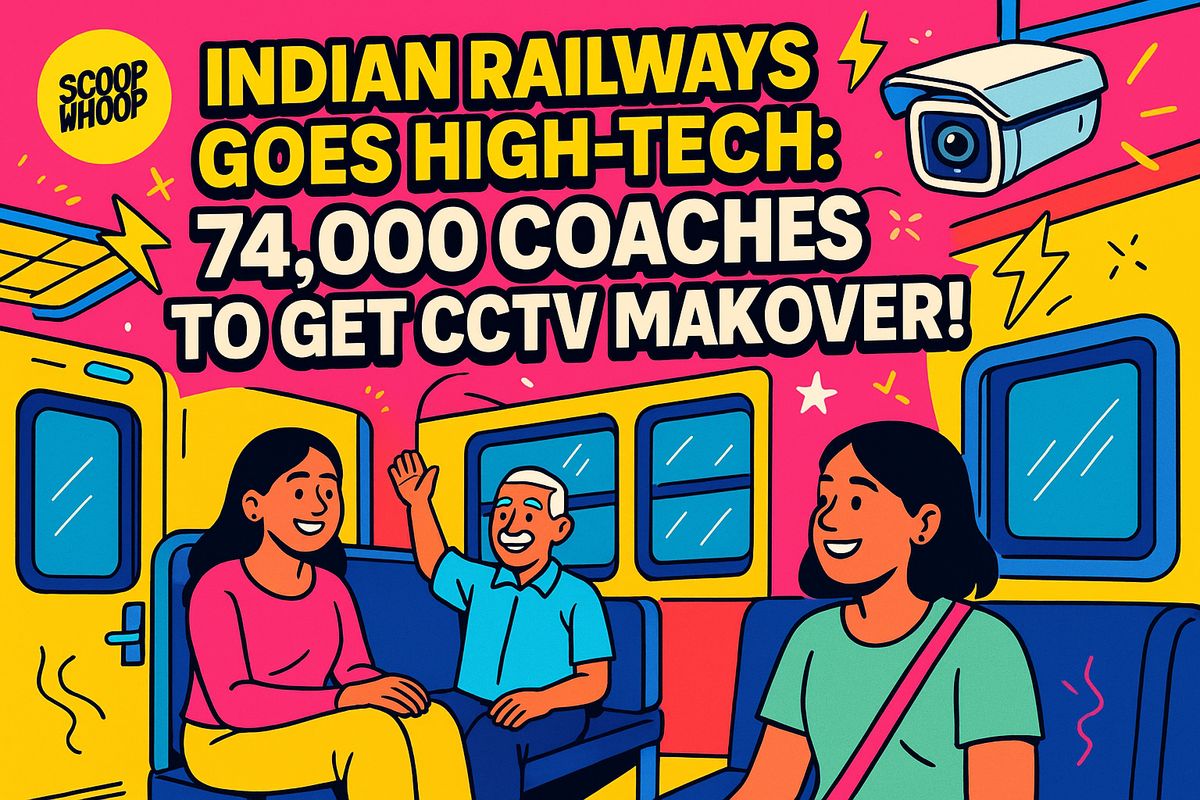 CCTV cameras to be fixed in 74,000 coaches: Railways