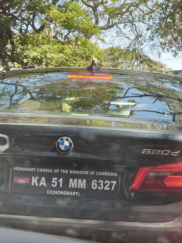 Diplomatic number plates—when you need to flex but don't actually work at an embassy