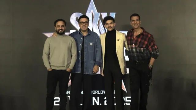 Press Conference of Akshay Kumar and Veer Pahariya's Film 'Sky Force'