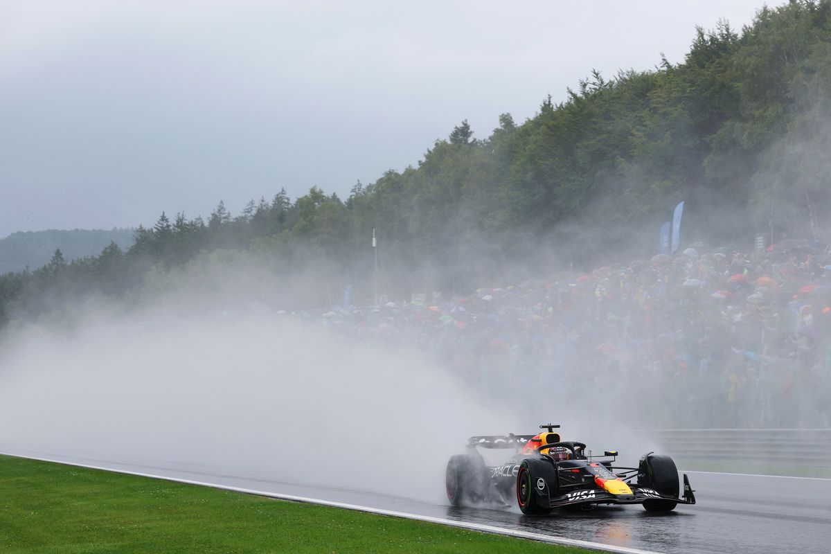 Max Verstappen criticises 'silly' F1 Belgian Grand Prix suspension as heavy rain hits Spa | The Independent