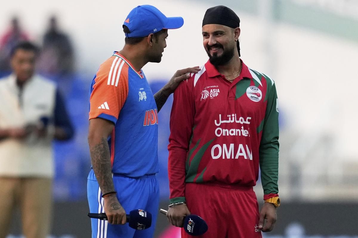 Suryakumar meets Oman players after their spirited performance in Asia Cup clash - The Hindu