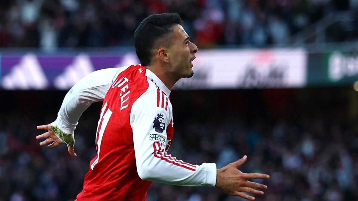 90+3 and vibes: Martinelli the menace.