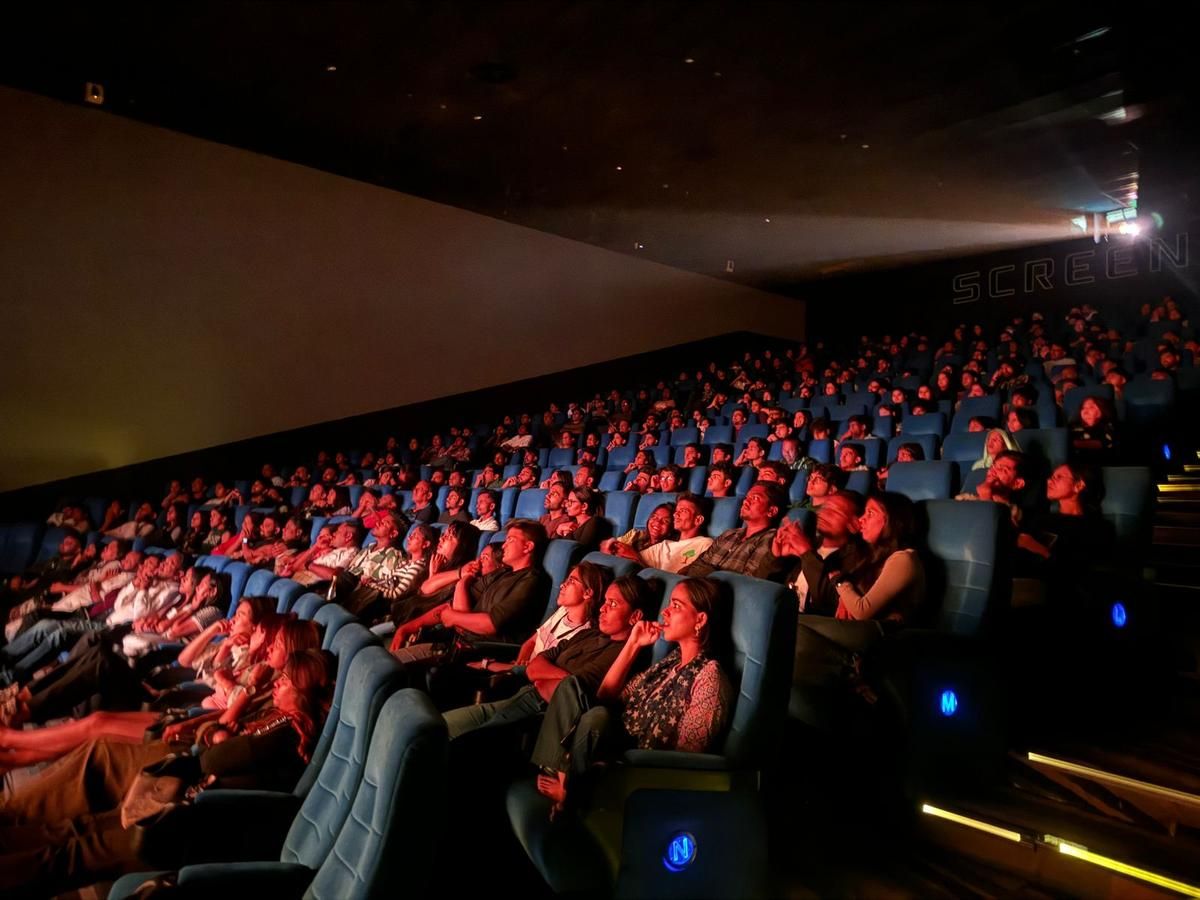 Packed cinema hall
