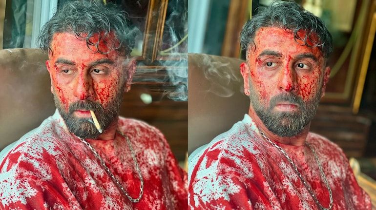 Ranbir Kapoor smoking a cigarette with ...