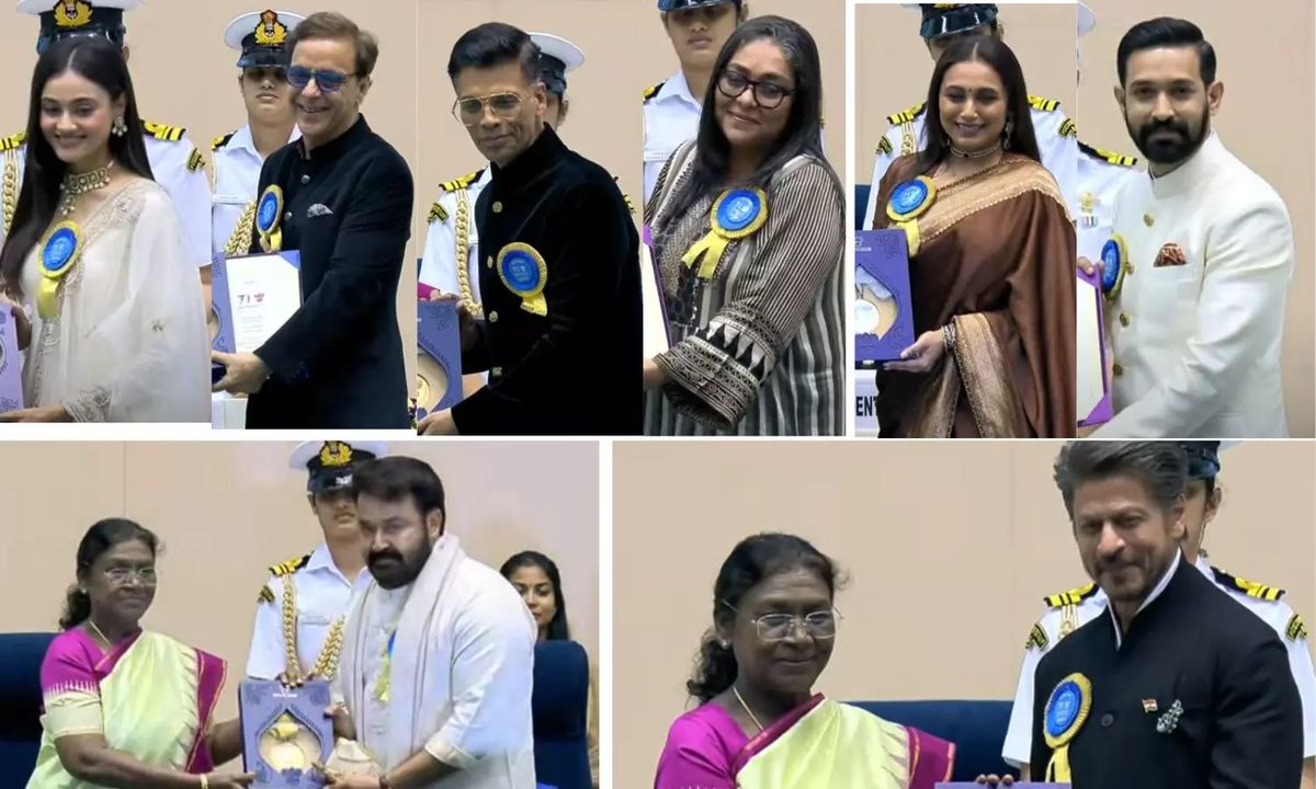 SRK, Rani, Vikrant at National Awards 2025