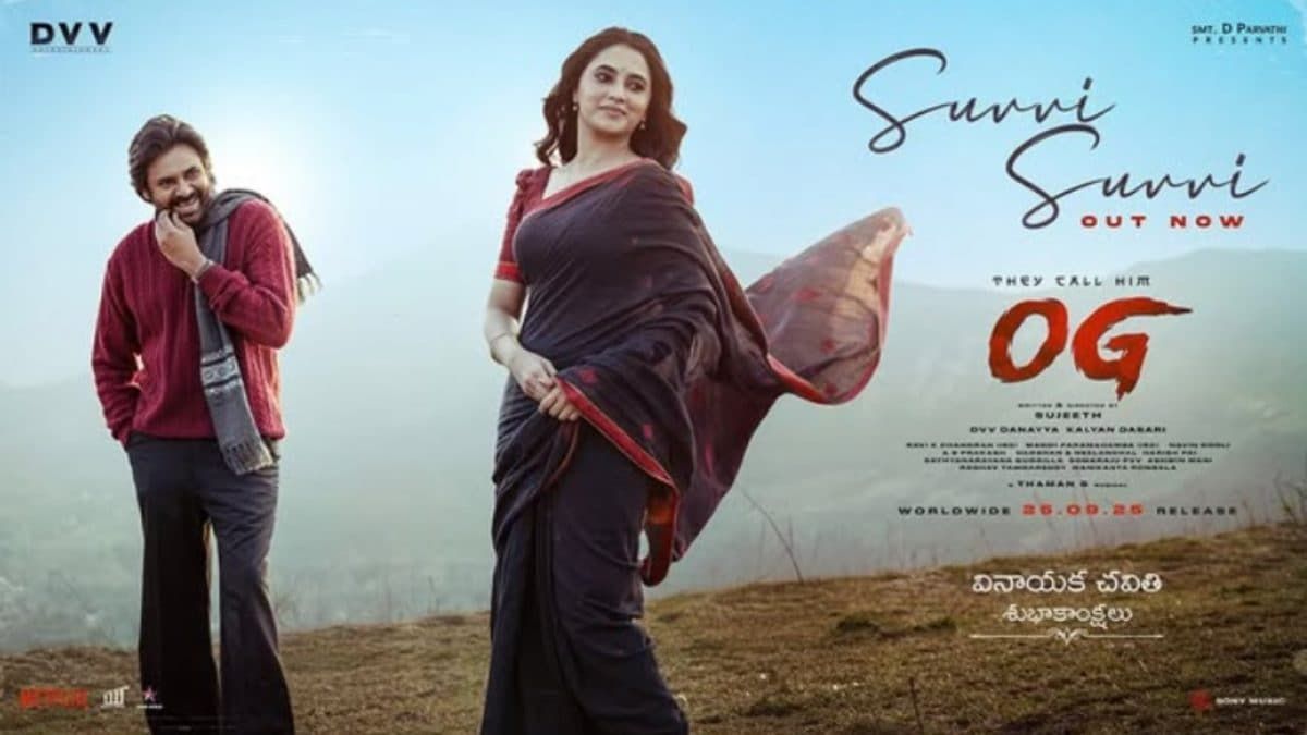 Pawan Kalyan And Priyanka Mohan's Song Suvvi Suvvi From OG Out, Fans React