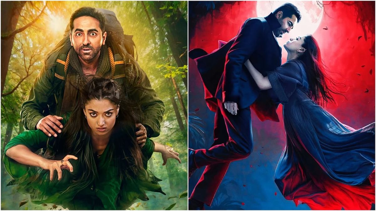 Ayushmann and Rashmika in Thamma