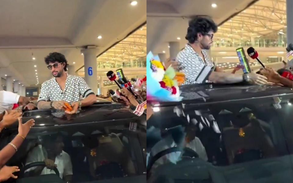 Tilak Varma gets hero's welcome at Hyderabad airport