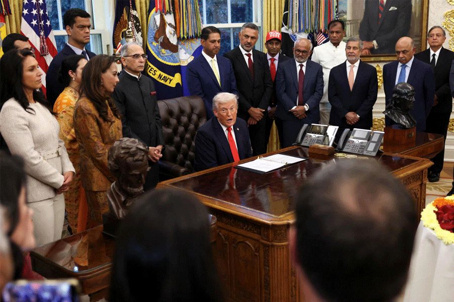 Oval Office Diwali event gathering