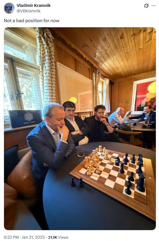 A room full of chess drama and digital history.