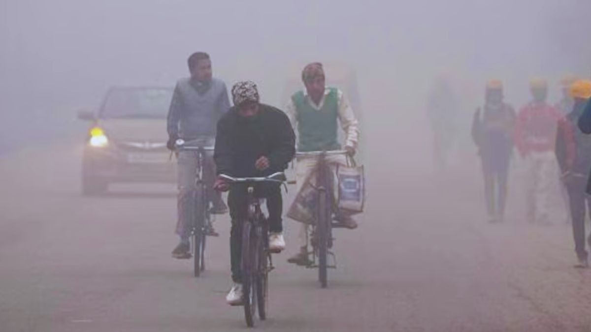 Cyclists in Smog