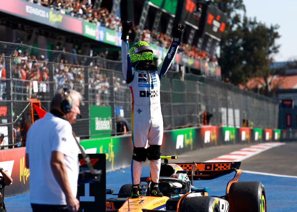 Norris wins in Mexico to take F1 lead from Piastri by a single point -  Stabroek News